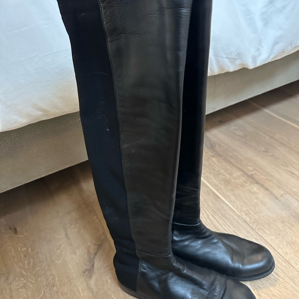 Stuart Weitzman Black Over the Knee 5050 Boots